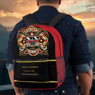 Sac À Dos Imprimé Héros de tous les jours Héros de camion de feu