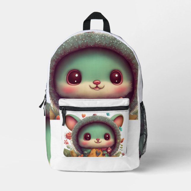 Sac À Dos Imprimé heureux à l'école (Recto)
