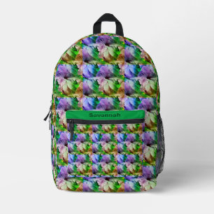 Sac À Dos Imprimé Hibiscus Fleur Abstraite déprimée Personnalisée