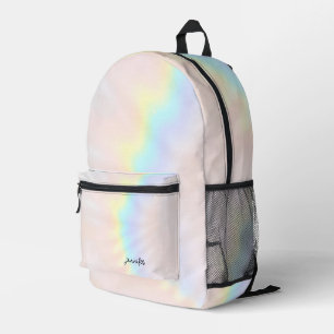 Sac À Dos Imprimé Holographie Pastel