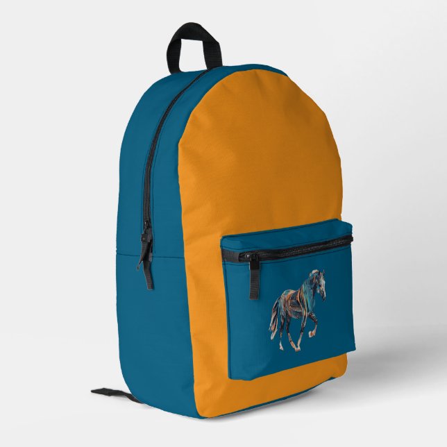 Sac À Dos Imprimé Horse Backpack/Bag (Coin arrière gauche)