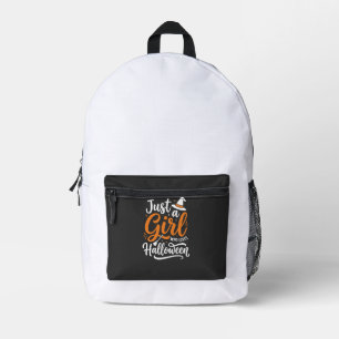 Sac À Dos Imprimé Illustration vectorielle Halloween Juste Une Fille