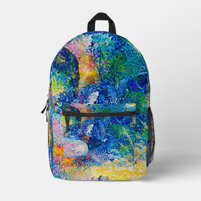 Sac À Dos Imprimé Impression Abstraite dynamique (Recto)