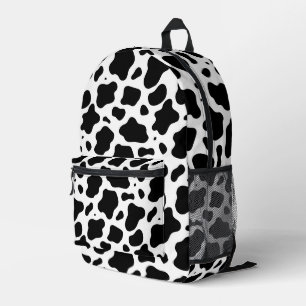 Sac À Dos Imprimé Impression vache noir et blanc