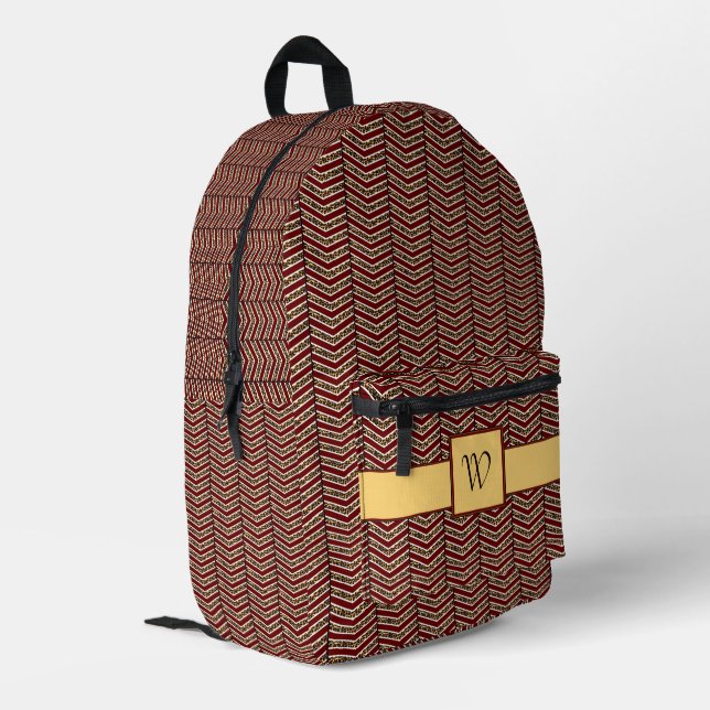 Sac À Dos Imprimé Imprimé chevron léopard (Coin arrière gauche)
