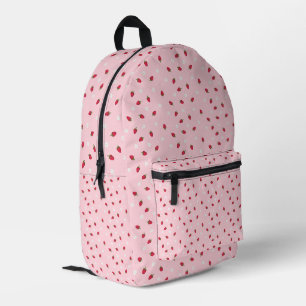 Sac À Dos Imprimé Imprimé Fraise Rose Mignon Esthétique Enfants Écol