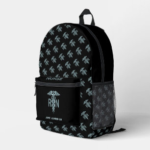 Sac À Dos Imprimé infirmière de la RN - bleu et noir