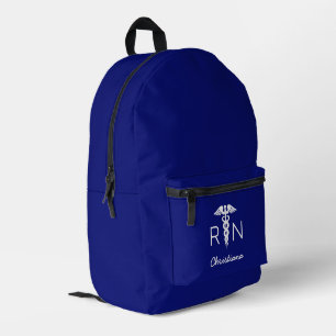 Sac À Dos Imprimé Infirmière inscrite à la RN sur mesure Marine Blue