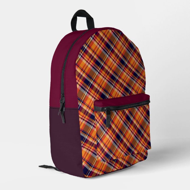 Sac À Dos Imprimé 'Irish Tartan' Pattern Backpack  (Coin arrière gauche)