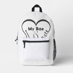Sac À Dos Imprimé J'adore mon chéri • Vous = ♥