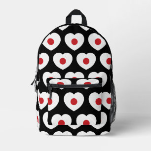 Sac À Dos Imprimé Japon Drapeau Japonais Cœur