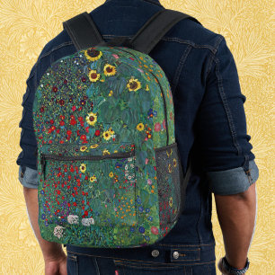 Sac À Dos Imprimé Jardin agricole avec tournesol par Klimt, Fleurs V