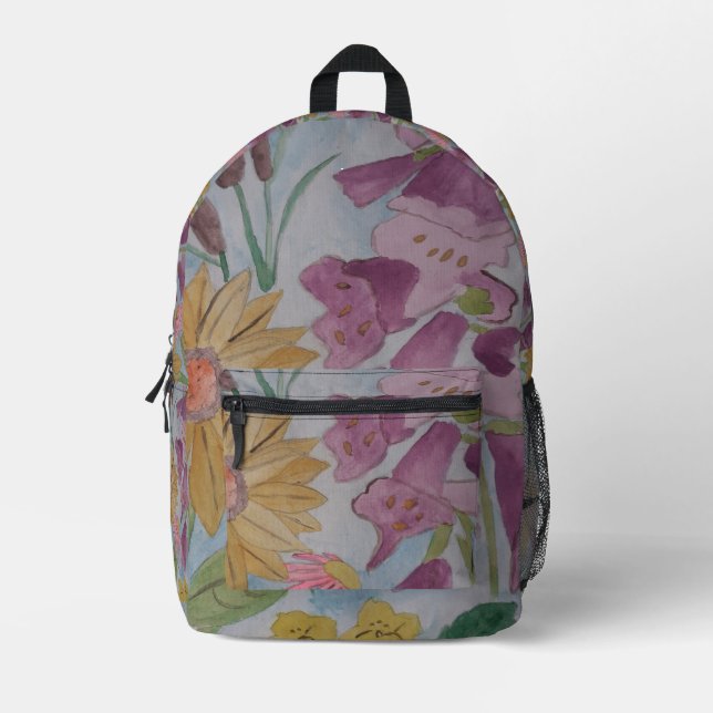 Sac À Dos Imprimé Jardin de campagne anglais (Recto)