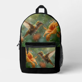Sac À Dos Imprimé Jardin des colibris modernes