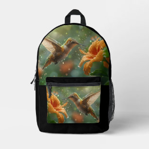 Sac À Dos Imprimé Jardin des colibris modernes