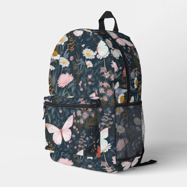 Sac À Dos Imprimé Jardin des papillons (Coin arrière droit)