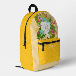Sac À Dos Imprimé Jardin tropical Monogramme Marine
