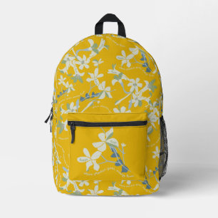 Sac À Dos Imprimé Jazmin Focus jaune
