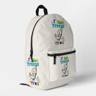 Sac À Dos Imprimé Je peux geler le temps