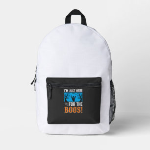 Sac À Dos Imprimé Je suis juste là pour les huées design d'Halloween