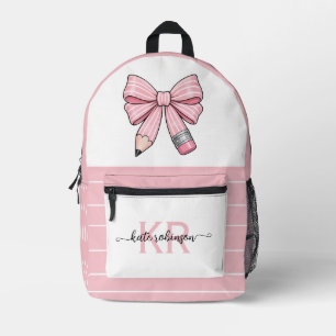 Sac À Dos Imprimé Joli arc en crayon rose pastel