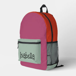 Sac À Dos Imprimé Joli Colorful moderne Nom personnalisé imprimé