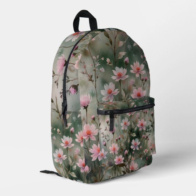 Sac À Dos Imprimé Joli Fleur sauvage (Coin arrière gauche)
