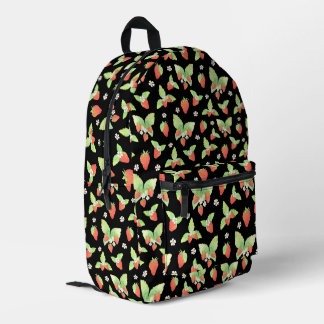 Sac À Dos Imprimé Joli motif botanique aquarelle de fraise
