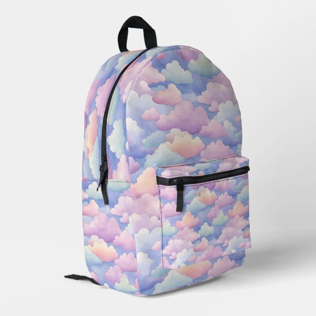 Sac À Dos Imprimé Joli nuages aquarelle (Coin arrière gauche)