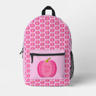 Sac À Dos Imprimé Jolie fille rose Citrouille Personnalisé