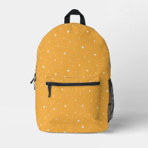Sac À Dos Imprimé Jolie Nuit Étoilée Céleste Jaune Blanc