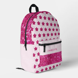 Sac À Dos Imprimé Jolie Parties scintillant rose Retour à l'école