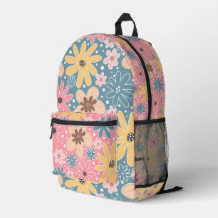 Sac À Dos Imprimé Jolies Fleurs