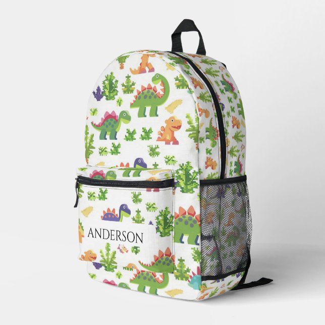 Sac À Dos Imprimé Jouer Dinosaure Imprimé Enfants (Coin arrière droit)