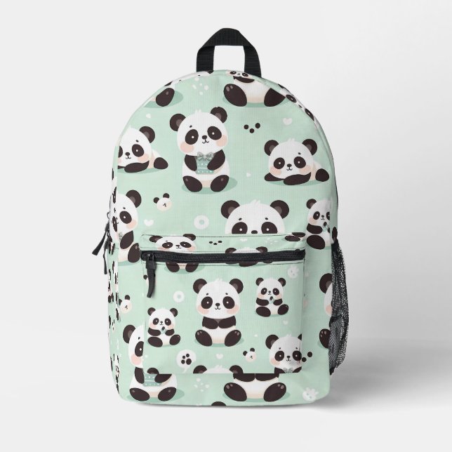Sac À Dos Imprimé Jouer Motif Panda (Recto)