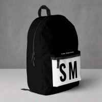 Joueur moderne noir & blanc Sports Garçon Monogram