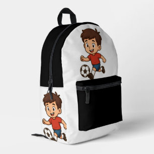 Sac À Dos Imprimé Joyeux Cartoon Boy Jouant Au Football