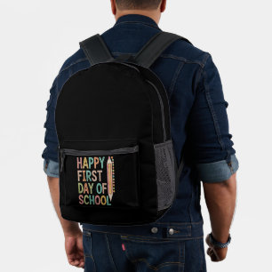 Sac À Dos Imprimé Joyeux premier jour d'école Retour à l'école