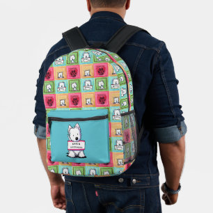 Sac à dos imprimé KiniArt Vital Signs Westie