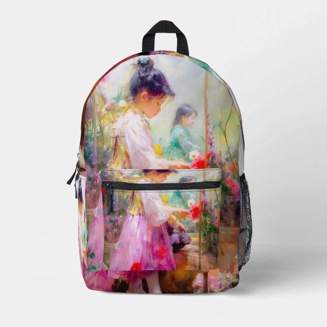 Sac À Dos Imprimé La beauté des fleurs (Recto)