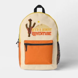 Sac À Dos Imprimé La vie est une aventure désertique