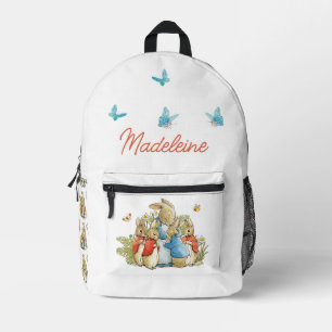 Sac À Dos Imprimé Lapin Classique Personnalisé en veste bleue