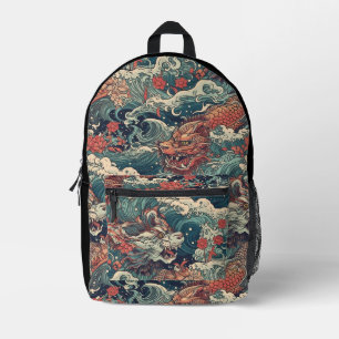 Sac À Dos Imprimé L'art tatouage des monstres japonais