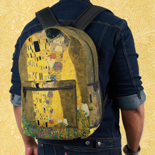 Sac À Dos Imprimé Le Baiser de Gustav Klimt, Art Nouveau ancien