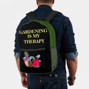 Sac À Dos Imprimé Le jardinage est ma thérapie outils de jardinage