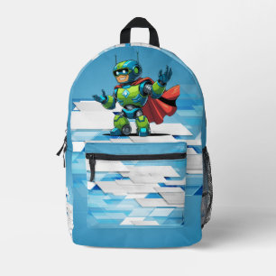 Sac À Dos Imprimé le plus doux petit robot design