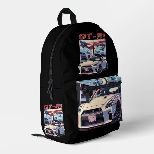 SAC À DOS IMPRIMÉ LÉGENDE DE RUE GT-R (Coin arrière gauche)