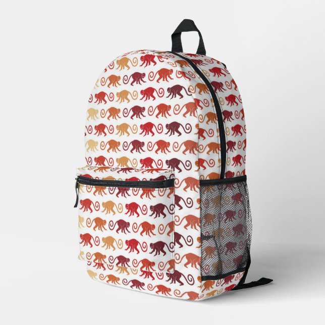 Sac À Dos Imprimé Les Patters de Red Monkey (Coin arrière droit)