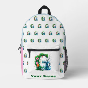 Sac À Dos Imprimé Lettre G personnalisée