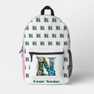 Sac À Dos Imprimé Lettre N personnalisée